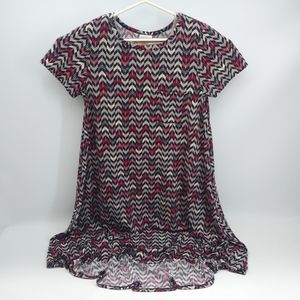 LuLaRoe Dress CARLY Chevron Print NWOT Med